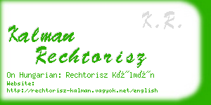 kalman rechtorisz business card
